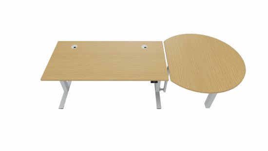 Ansatztisch für elektromotorisch verstellbare Tische