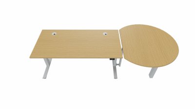 Ansatztisch für elektromotorisch verstellbare Tische