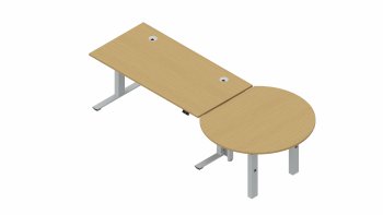 Ansatztisch für elektromotorisch verstellbare Tische